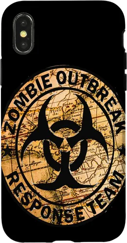 Vista 5 de iPhone 16 Funny Halloween Apocalypse Outbreak Zombie Response Team Case