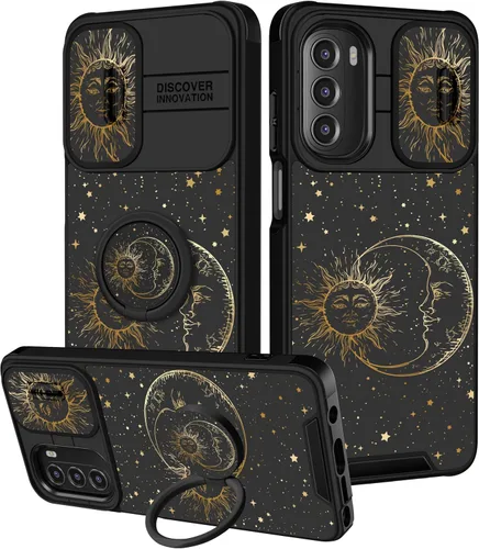 Vista 11 de para Moto G 5G 2023 funda - Cubierta de teléfono linda con corazón para mujeres y niñas, diseño único negro con cubierta deslizante para la cámara
