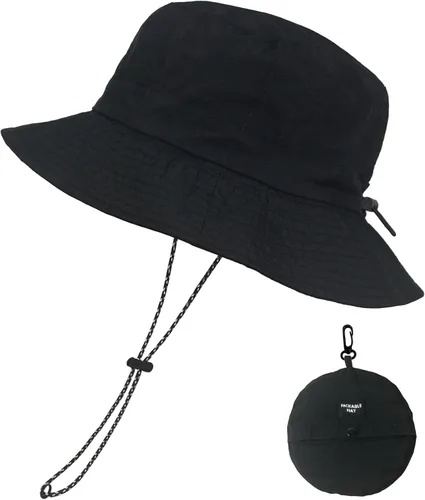 Vista 8 de NPQQUAN Sombreros de pescador para el sol para hombre, sombrero plegable Beige