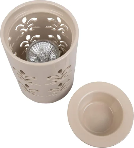 Vista 7 de Deco - Calentador de velas eléctrico, calentador de cera, incluye 4 cubos de cera Electric Scented Tart & Candle Warmer, Plug in Halogen Bulb