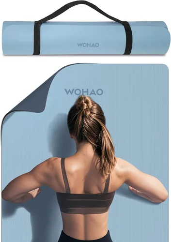 Vista 11 de 8mm Thick Yoga Mat Non Slip for Women Men