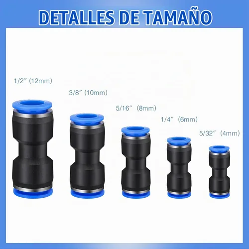 Vista 2 de Konohan Kit de montaje de manguera de aire neumática de conexión rápida