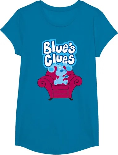 Vista 36 de Camiseta Blue's Clues On Red Sofa Negro