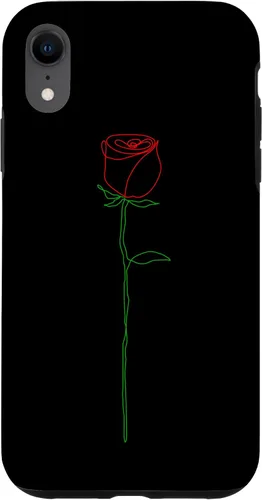 Vista 8 de Funda para iPhone 14 Simple con diseño de líneas rojas y verdes