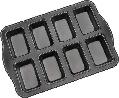 Vista 11 de Beasea Molde Cuadrado para Brownies, Molde Antiadherente de 6 Cavidades para Muffins, Molde para Pastel de Brownies, Juego de Gastronomía para Mini