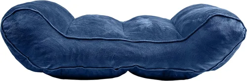 Vista 2 de M.B. Leaf Soporte de espalda Lectura Sentarse Almohada de descanso en cama Espuma viscoelástica triturada (azul, grande)