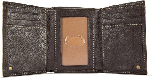 Vista 7 de Carhartt Carteras duraderas de tres pliegues, disponibles en estilos de cuero y lona