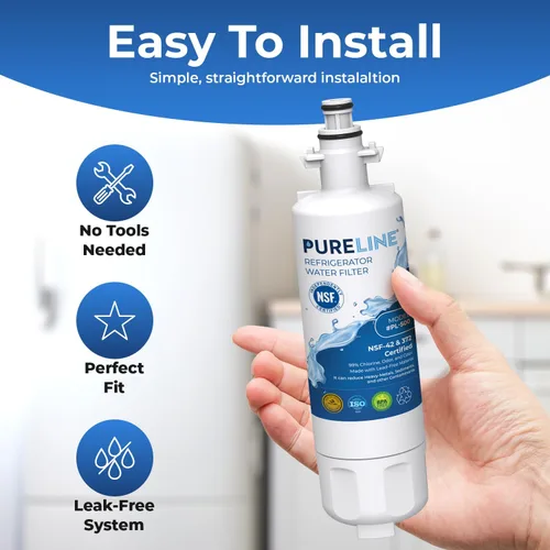 Vista 7 de Pureline 9690, LT700P Reemplazo para LG LT700P, Kenmore Elite 9690, Kenmoreclear 46-9690, ADQ36006101, HDX FML-3, filtro de agua para refrigerador