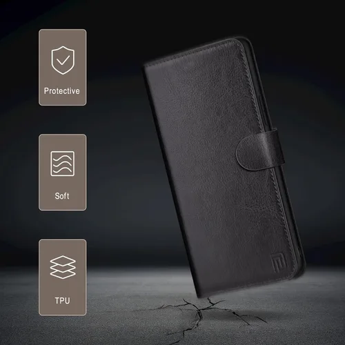 Vista 6 de DJBull Funda tipo cartera desmontable 2 en 1 para iPhone 14 Plus de 6.7 pulgadas con tarjetero de crédito con bloqueo RFID, funda protectora de piel