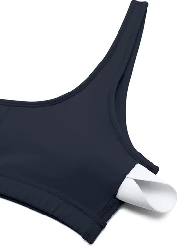Vista 4 de CRZ YOGA Butterluxe - Mini brasier para mujer, cuello redondo, de bajo impacto, inalámbrico, deportivo, yoga, acolchado, para entrenamiento