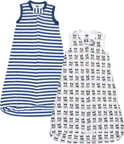 Vista 9 de Hudson Baby Saco de dormir sin mangas unisex de algodón entrelazado para bebé