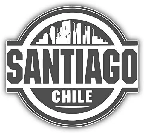 Vista 2 de Rasso Graphic Studio Santiago Chile Skyline - Llavero de piel con llavero