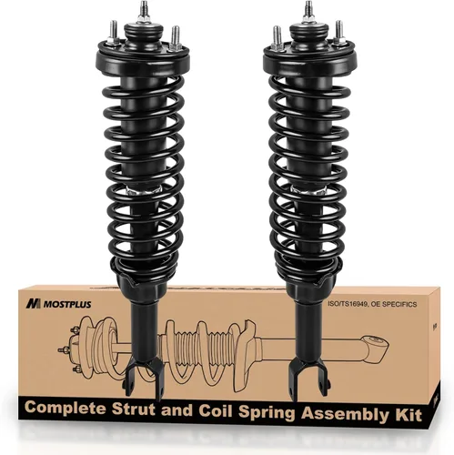 Vista 14 de MOSTPLUS Conjunto de resorte de puntal delantero compatible con bobina de choque Honda Civic 171291L 171291R 1996-2000