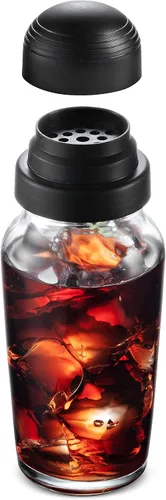Vista 3 de Godinger Coctelera, coctelera de Martini, coctelera de vidrio de fabricación italiana, 19 onzas, juego de 2
