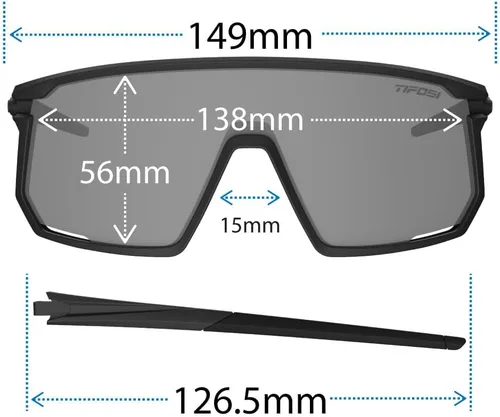 Vista 3 de Tifosi Moab Gafas de Ciclismo - Ideales para Ciclismo (Gravel, MTB y Carretera), Béisbol y Pickleball - Lente de Policarbonato Resistente a