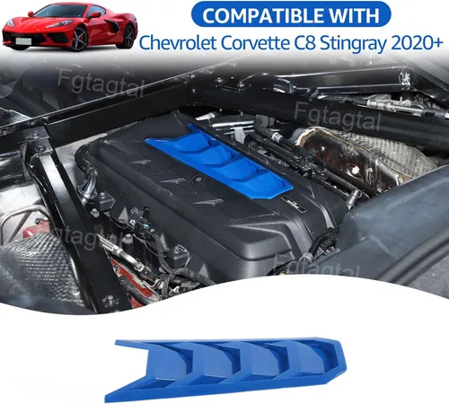 Vista 6 de Cubierta de protección para el compartimento del motor, panel de cubierta de carcasa compatible con Chevrolet Corvette C8 2020-2025, decoración