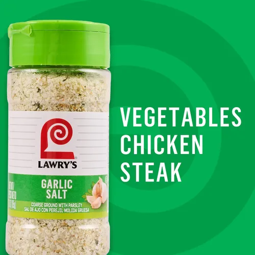 Vista 7 de Lawry's - Sal de ajo con perejil molida gruesa, 3 onzas