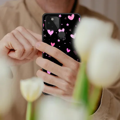 Vista 449 de Funda delgada para Google Pixel 4 XL, funda delgada de silicona de TPU suave a prueba de golpes para Google Pixel 4 XL, astronauta Galaxy