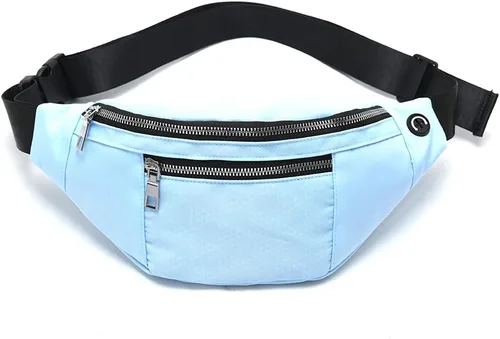 Vista 18 de Fanny Pack for Men Women - Water Resistant Fashion Waist Bag Pack with Adjustable Strap for Travel Hiking Running Outdoor Sports.