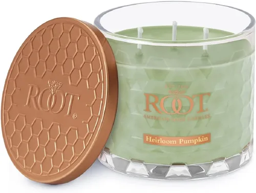Vista 12 de Root Candles Velas Aromáticas de Otoño Panal de Miel Vela Artesanal Premium Mezcla de Cera de Abeja, Veriglass Pequeño, Especias de Calabaza