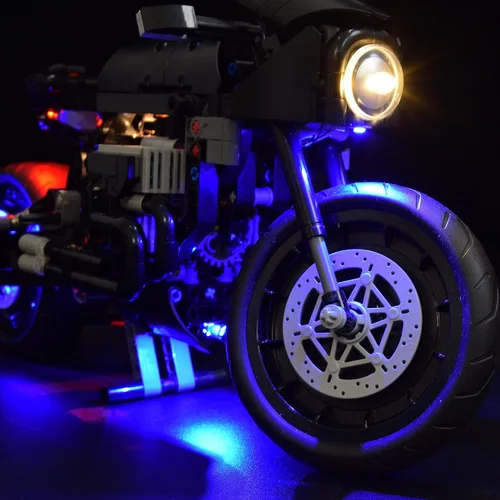 Vista 5 de LightGo Kit de iluminación LED diseñado para Lego 42155 The Batman Batcycle Building Set - No incluye modelo (versión clásica)