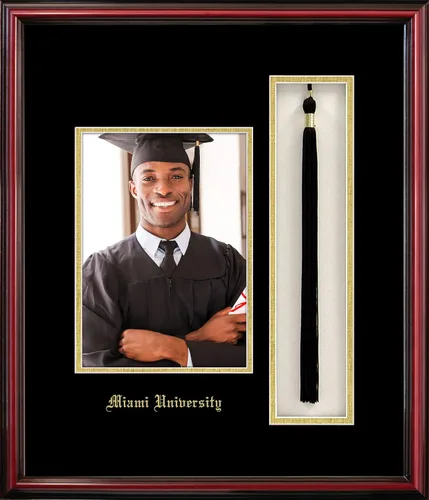 Vista 143 de Campus Images NCAA unisex 5x7 Portrait with Tassel Box Petite Cherry 2-Cereza