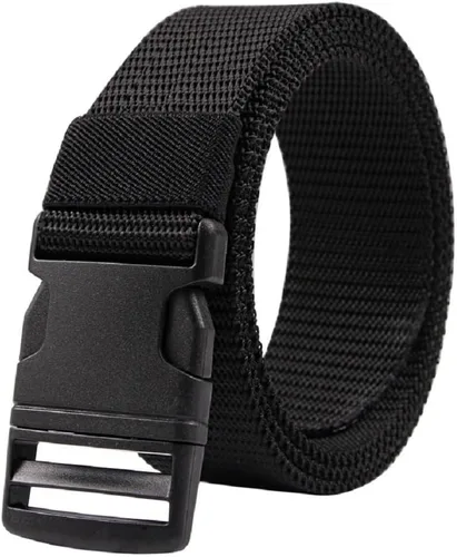 Vista 13 de AIBEARTY Cinturón de lona con hebilla ajustable, cintura larga para mujeres, hombres, adolescentes