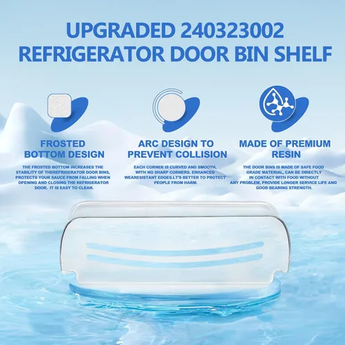 Vista 6 de UPGRADE 240323002 - Pieza de repuesto para estante de puerta de refrigerador, compatible con Frigidaire FGHS2631PF4A, FGHS2655PF5A, FGHS2655PF4