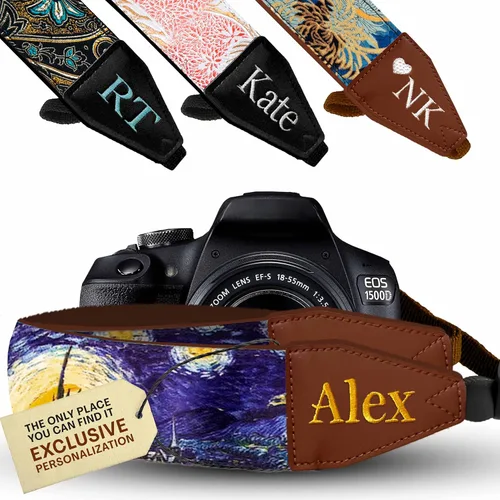 Vista 20 de Art Tribute Camera Strap for All DSLR and Mirrorless Cameras. Photographers Strap Neck, Shoulder & Crossbody Camera Strap
