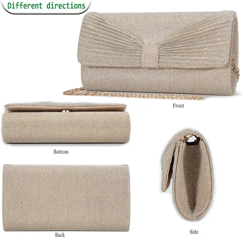 Vista 6 de Bolso de noche para mujer bolso de fiesta bolso de boda bolso de mano para mujer