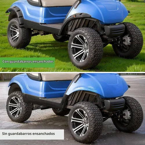 Vista 5 de 10L0L 4 guardabarros para carrito de golf, exactos para Yamaha G29 estándar y Drive 2007-2016, protectores de barro de plástico ABS resistentes a