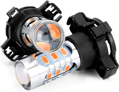 Vista 4 de 2 piezas de ámbar sin errores LED SMD PY24W luces de señal de giro para BMW E90 E92 E93 328i 335i M3