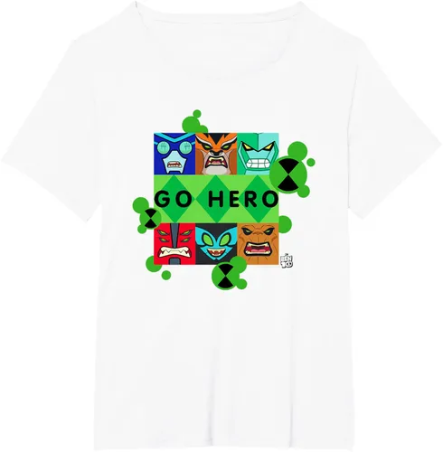 Vista 75 de Ben 10 Go Hero - Camiseta, Azul / Patchwork, S