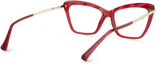 Vista 36 de Zeelool Gafas de bloqueo de luz azul ojo de gato de cristal para mujer Juliet VFP0270