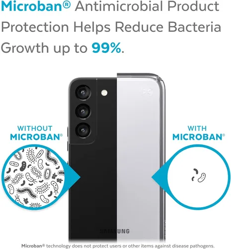 Vista 7 de Speck Productos Presidio Perfect Clear Samsung Galaxy S22+ Funda, transparente/transparente