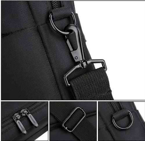 Vista 6 de Bolsa de transporte para monitor de dibujo con bandolera grande impermeable con guante de artista para Huion GT-156HD V2 Wacom Cintiq 16 DTK1660