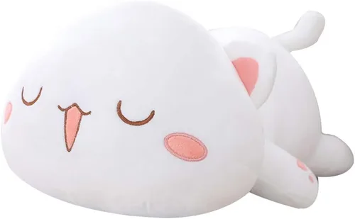 Vista 8 de Juguete de peluche con forma de animales, cojín de peluche con forma de gato para niñas