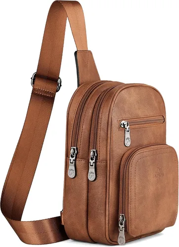 Vista 3 de FADEON Bolsos tipo bandolera y bolso para portátil para mujer Colección Marrón