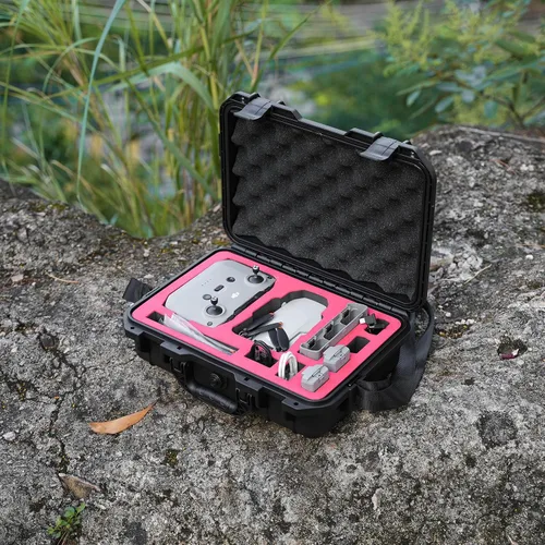 Vista 5 de Mini 4k estuche de transporte - resistente al agua duro portátil bolsa de viaje para DJI Mini 4k Fly Más Combo Accesorios