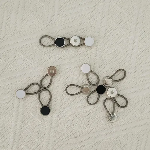 Vista 7 de 12 extensores invisibles de cuello de camisa de 0.8 pulgadas, extensores de botón de cuello ajustables para camisas de vestir, trajes, pantalones