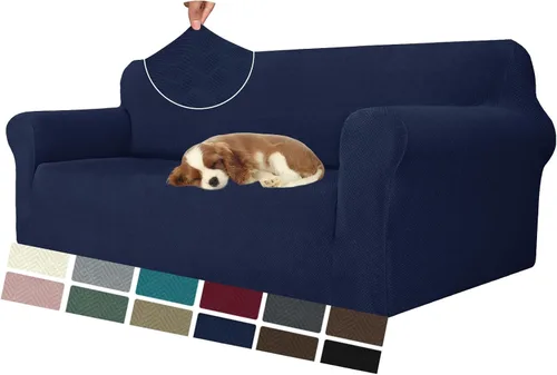 Vista 17 de MAXIJIN Funda elástica para silla con brazos, 1 pieza para sofá o silla de estar, funda antideslizante (31-46 pulgadas), protector de muebles que se