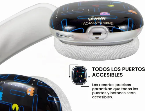 Vista 6 de Sonix Funda Protectora para Auriculares AirPods Max - Elegantes Cubiertas de Orejas de Carcasa Dura de TPU PAC-Man