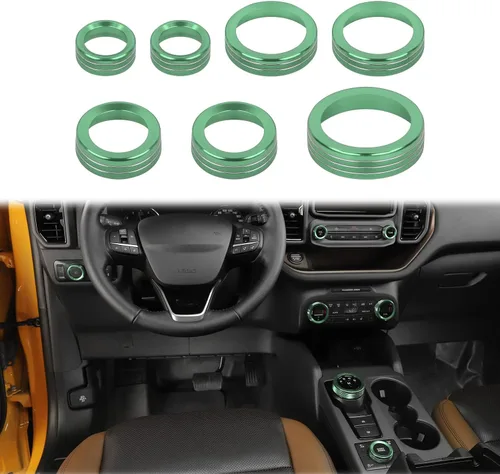 Vista 19 de JWWY Pomo para interruptor de faros delanteros de aire acondicionado, tracción 4WD, cubierta de perilla para interruptor de engranajes para Ford