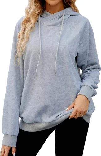 Vista 2 de BMJL Womens Quarter Zip Pullover Oversized Hoodies Sweatshirts With Pocket 2023 Trendy Fall Clothes