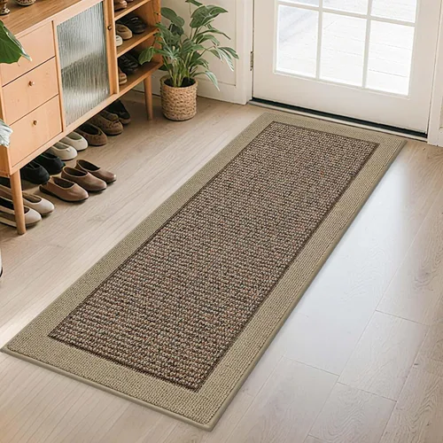 Vista 41 de BEQHAUSE Tapete para puerta interior de 20 x 32 pulgadas, tapete antideslizante para entrada, lavable, resistente a la suciedad, tapete
