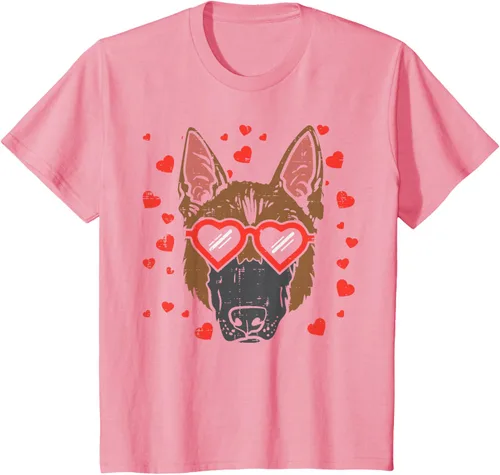 Vista 95 de Camiseta de regalo para perro con cara de pastor alemán, Negro, S