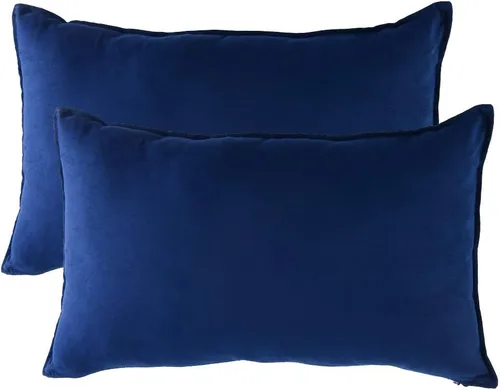 Vista 26 de Fancy Homi - Paquete de 2 fundas de almohada decorativas azul real de 14x14 pulgadas para sala de estar, sofá cama, sofá, decoración moderna bohemia