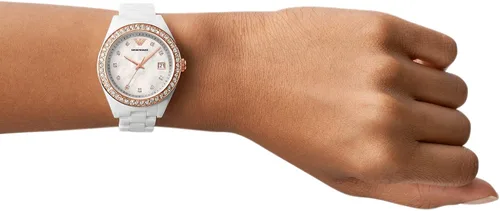 Vista 4 de Emporio Armani Women's Three-Hand Date Watch