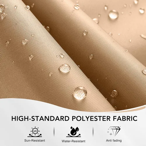 Vista 5 de MASTERCANOPY - Toldo de repuesto de 10 x 12 pies para #GF-12S004B-1, beige Canopy top only, 100% polyester, UV & water-repellent, fits Lowe's