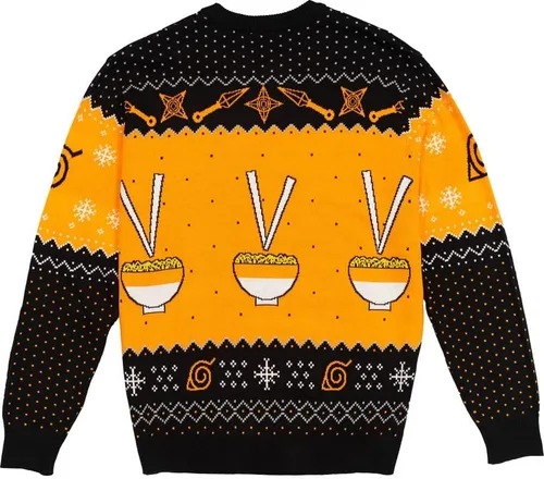 Vista 5 de Ripple Junction Naruto Shippuden Christmas Holiday Anime Adult Crew Neck Sweater